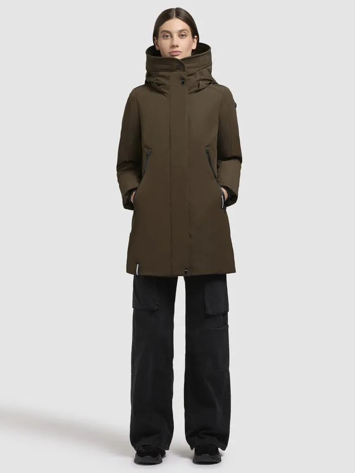 Jacke VIONA5 Dunkeloliv Dunkeloliv Women Parkas KHUJO