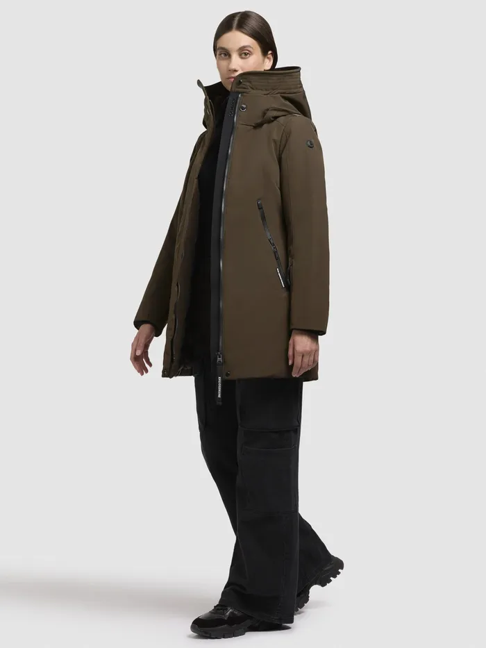 Jacke VIONA5 Dunkeloliv Dunkeloliv Women Parkas KHUJO