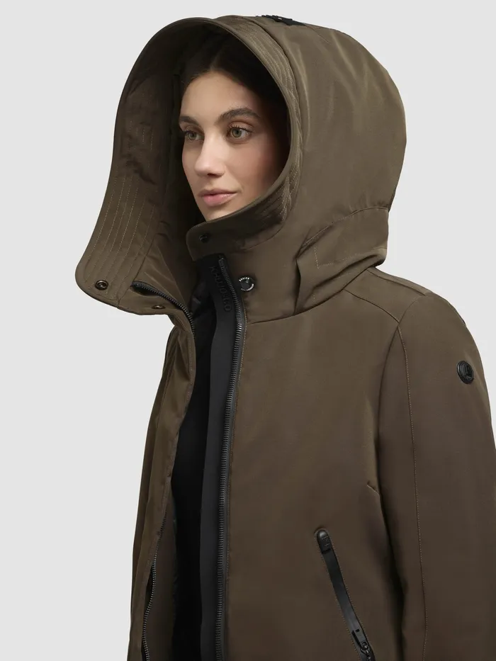 Jacke VIONA5 Dunkeloliv Dunkeloliv Women Parkas KHUJO