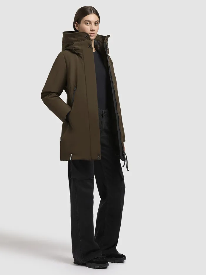 Jacke VIONA5 Dunkeloliv Dunkeloliv Women Parkas KHUJO