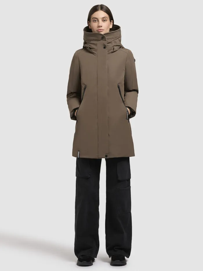 Jacke VIONA5 Taupe dunkel Taupe Dunkel Parkas KHUJO Women