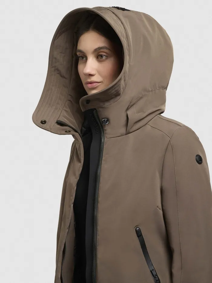 Jacke VIONA5 Taupe dunkel Taupe Dunkel Parkas KHUJO Women