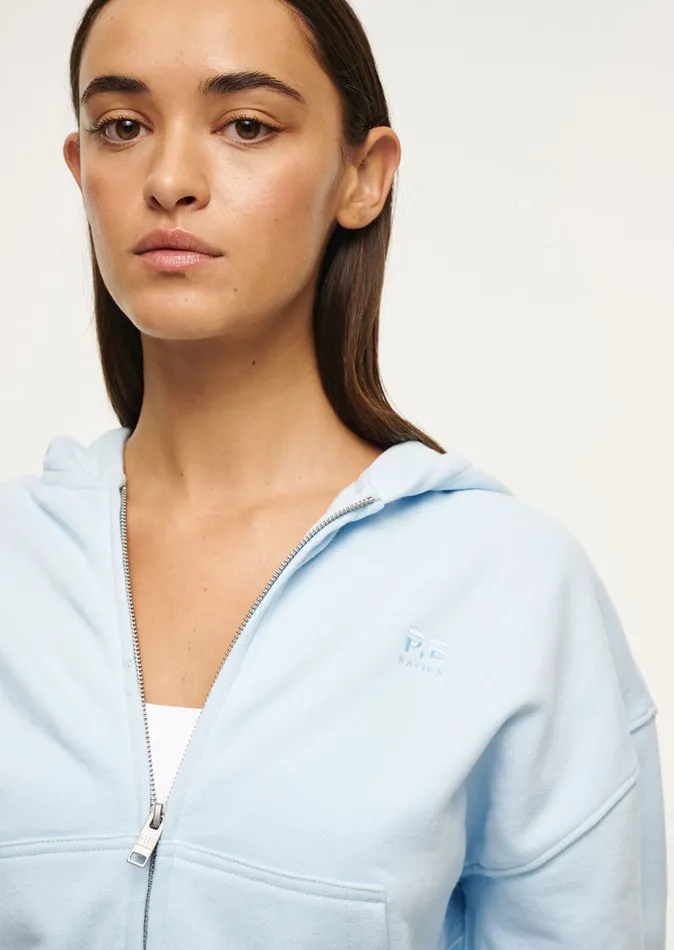 Jackets ADVENTURE ZIP THROUGH IN SKY BLUE PE Nation Women