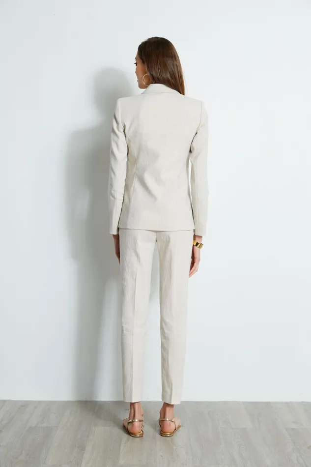 Jackets and Blazers Women Elie Tahari Linen Blazer PUTTY MELANGE