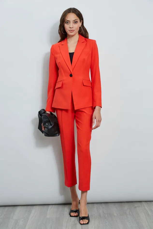 Jackets and Blazers Women Elie Tahari Slim Fit Blazer CAYENNE