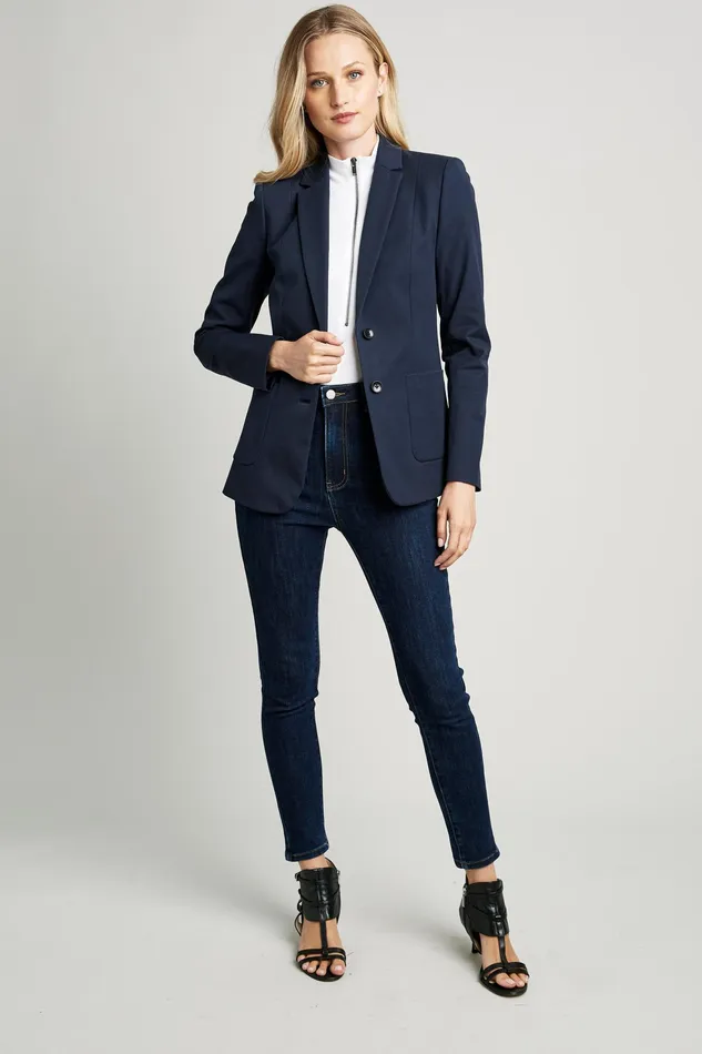 Jackets and Blazers Women Elie Tahari Winny Jacket Navy Yard
