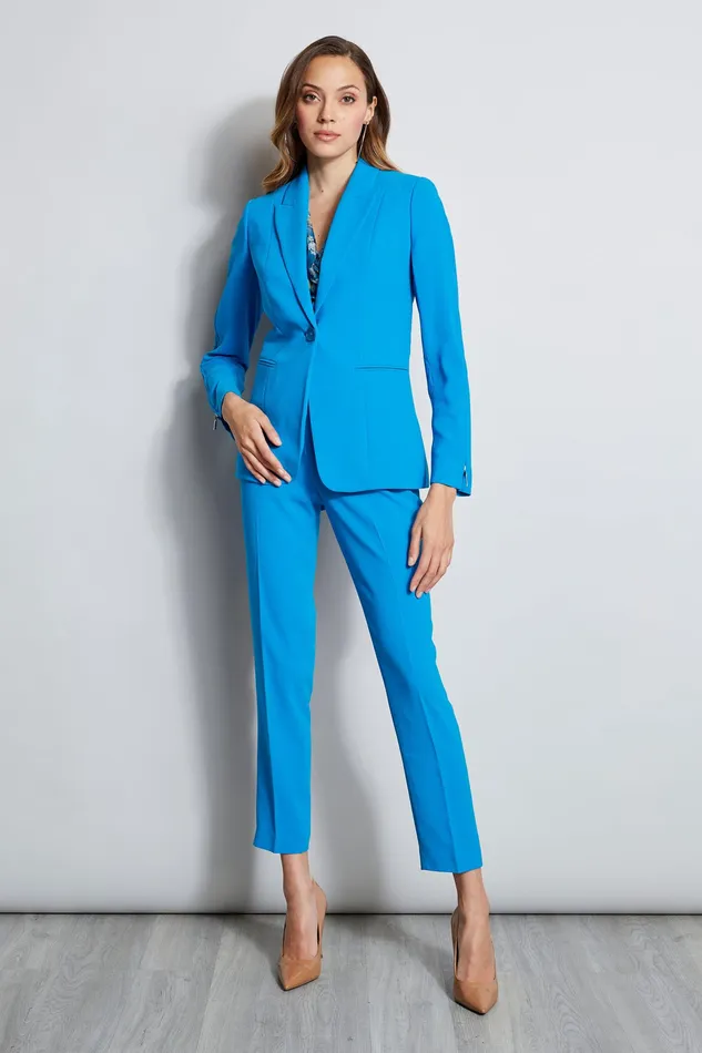 Jackets and Blazers Women Elie Tahari Zip Sleeve Blazer PERSIAN BLUE