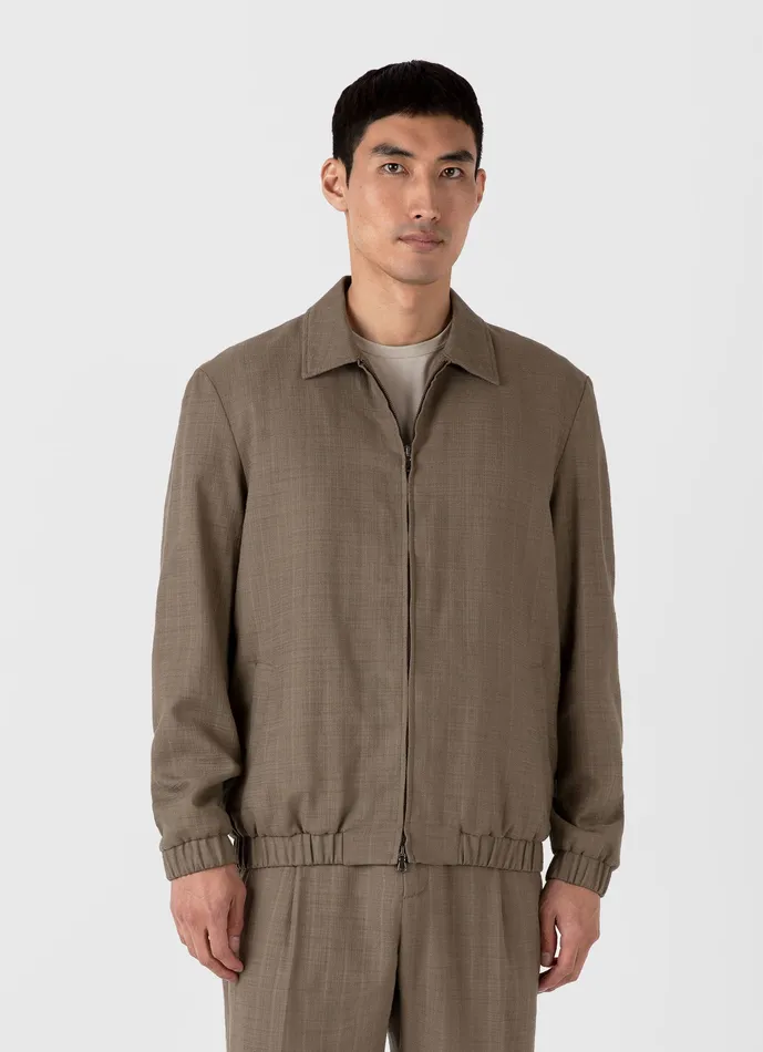 Jackets and Coats ussunspel Men Cotton Raffia Blouson Jacket Dark Stone Jackets and Coats ussunspel Men Cotton Raffia Blouson Jacket Dark Stone