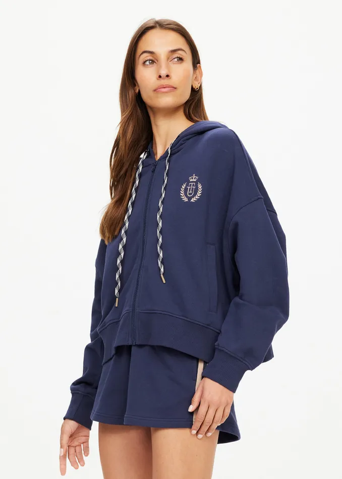 Jackets and Coats Women CASCADE JUDE CROP HOODIE THE UPSIDE Jackets and Coats Women CASCADE JUDE CROP HOODIE THE UPSIDE
