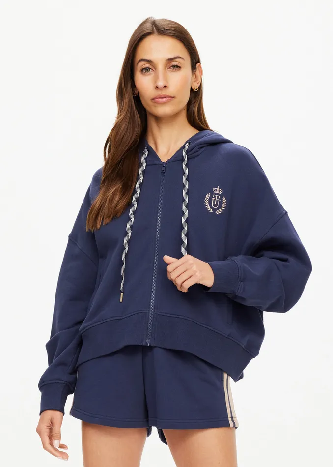 Jackets and Coats Women CASCADE JUDE CROP HOODIE THE UPSIDE Jackets and Coats Women CASCADE JUDE CROP HOODIE THE UPSIDE