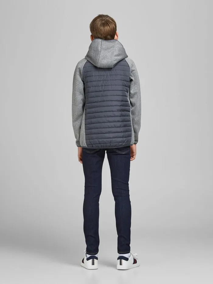 Jackets JACK and JONES Junior BOYS QUILTED JACKET Grey Grey Melange