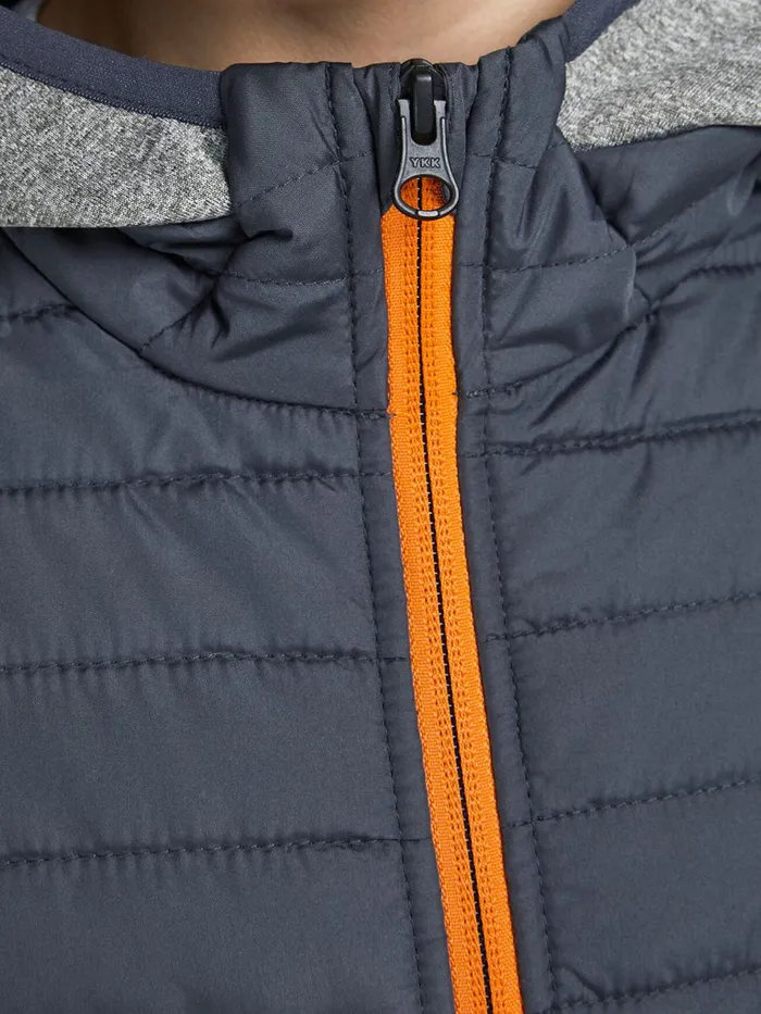 Jackets JACK and JONES Junior BOYS QUILTED JACKET Grey Grey Melange