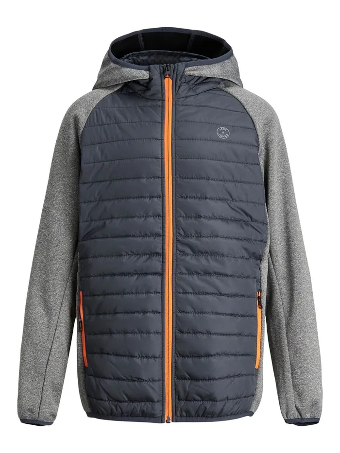 Jackets JACK and JONES Junior BOYS QUILTED JACKET Grey Grey Melange