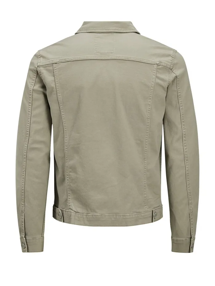Jackets JACK and JONES Mens ALVIN AKM 528 STS DENIM JACKET Green Aluminum