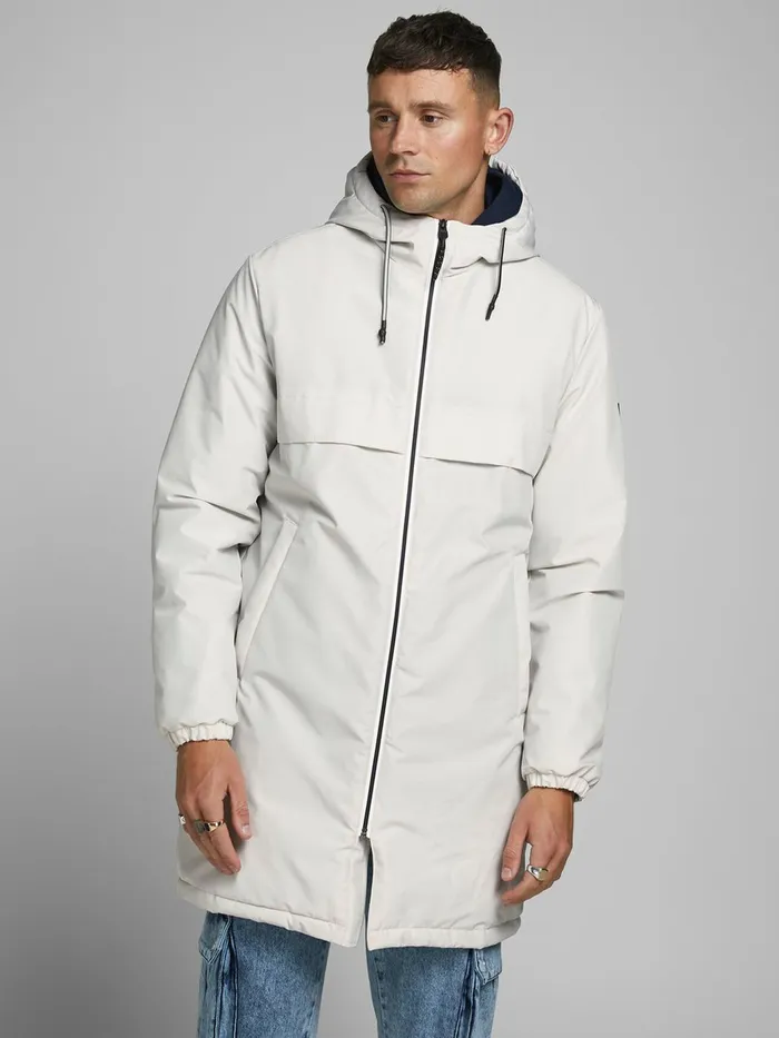 Jackets JACK and JONES Mens COLD WEATHER PARKA White Antarctica