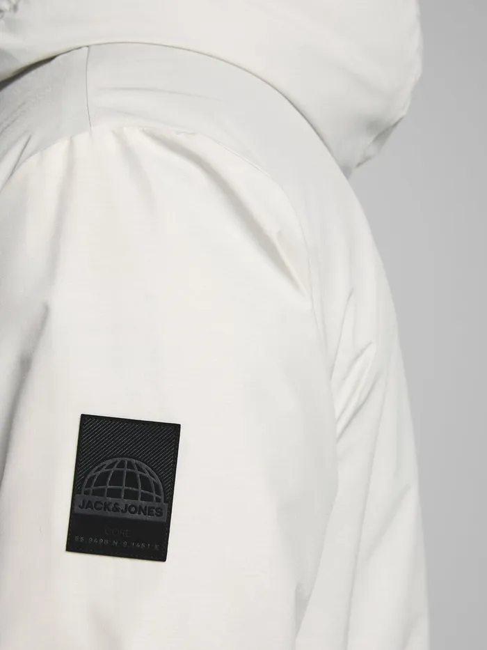 Jackets JACK and JONES Mens COLD WEATHER PARKA White Antarctica