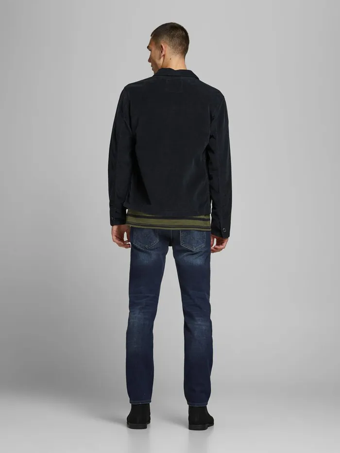 Jackets JACK and JONES Mens COURDOROY JACKET Blue Navy Blazer