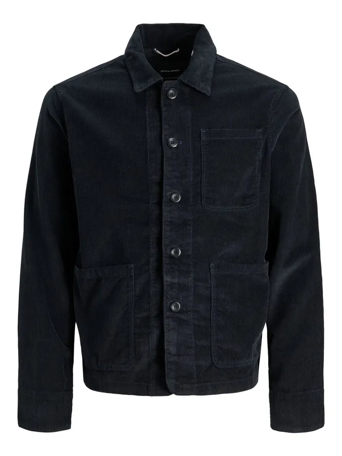Jackets JACK and JONES Mens COURDOROY JACKET Blue Navy Blazer
