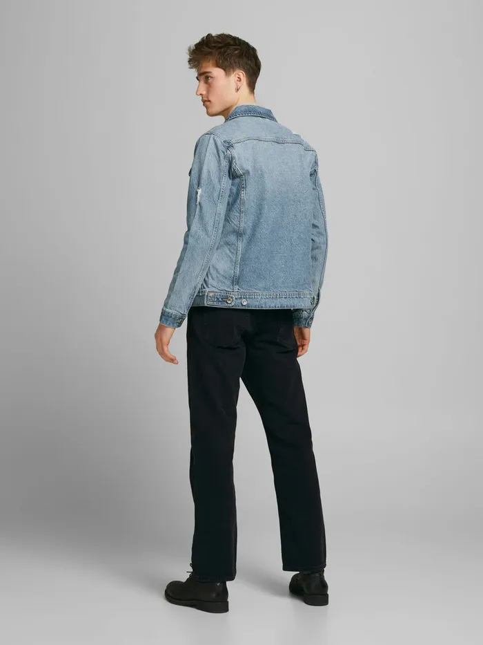 Jackets JACK and JONES Mens JEAN NA 041 DENIM JACKET Blue Blue Denim