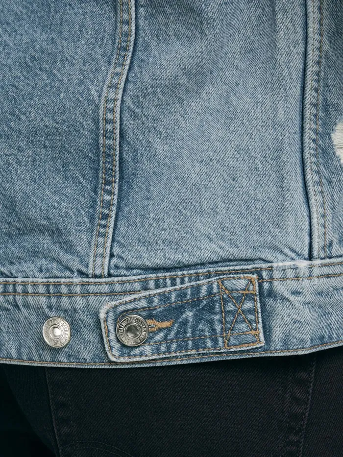Jackets JACK and JONES Mens JEAN NA 041 DENIM JACKET Blue Blue Denim