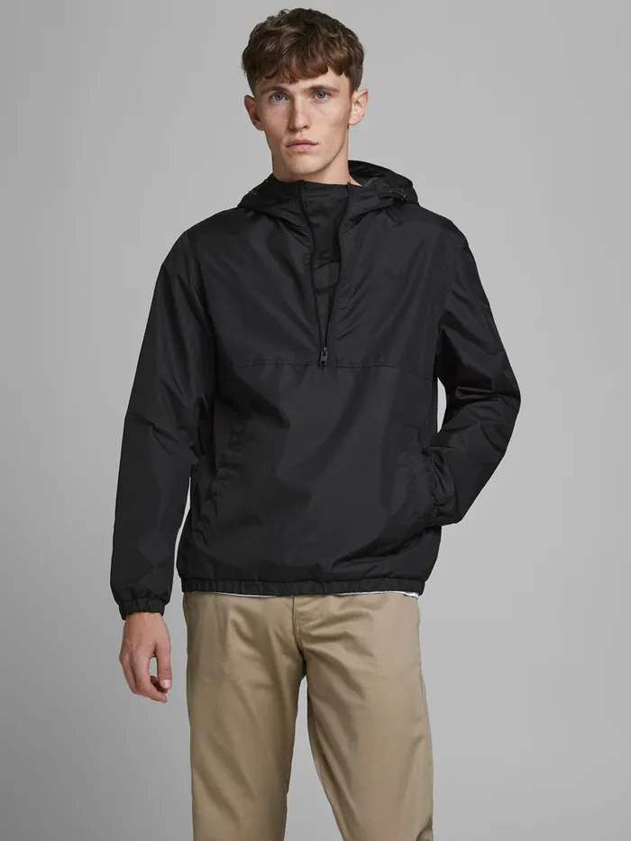 Jackets JACK and JONES Mens LIGHT ANORAK Black Black