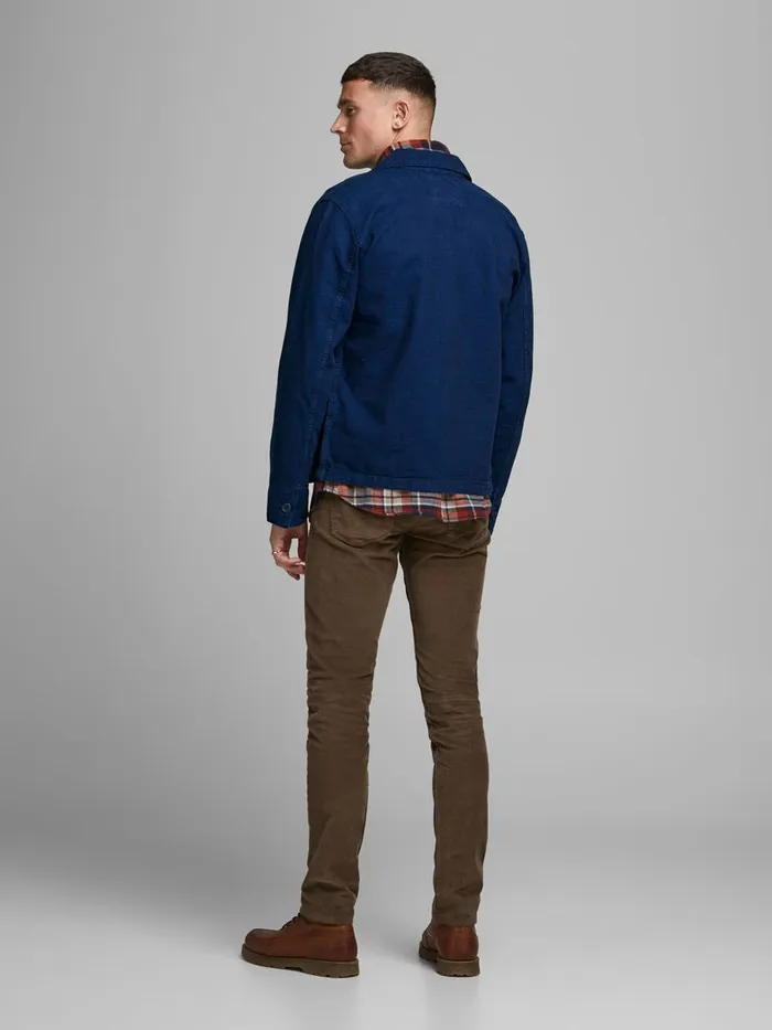 Jackets JACK and JONES Mens LUCAS AKM 370 DENIM JACKET Blue Blue Denim