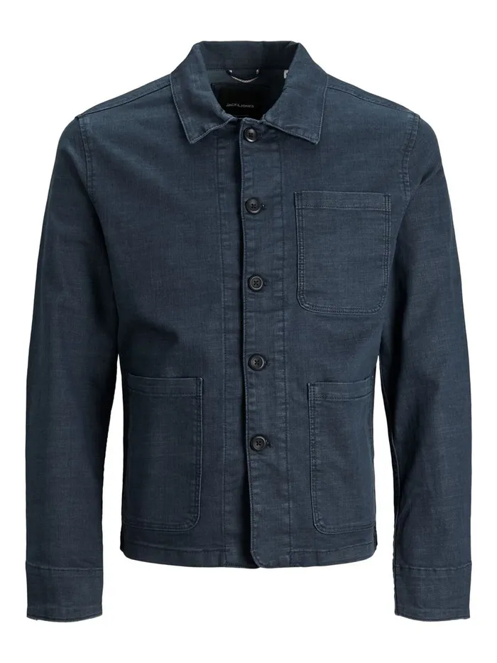 Jackets JACK and JONES Mens LUCAS RECYCLED COTTON DENIM JACKET Blue Blue Denim