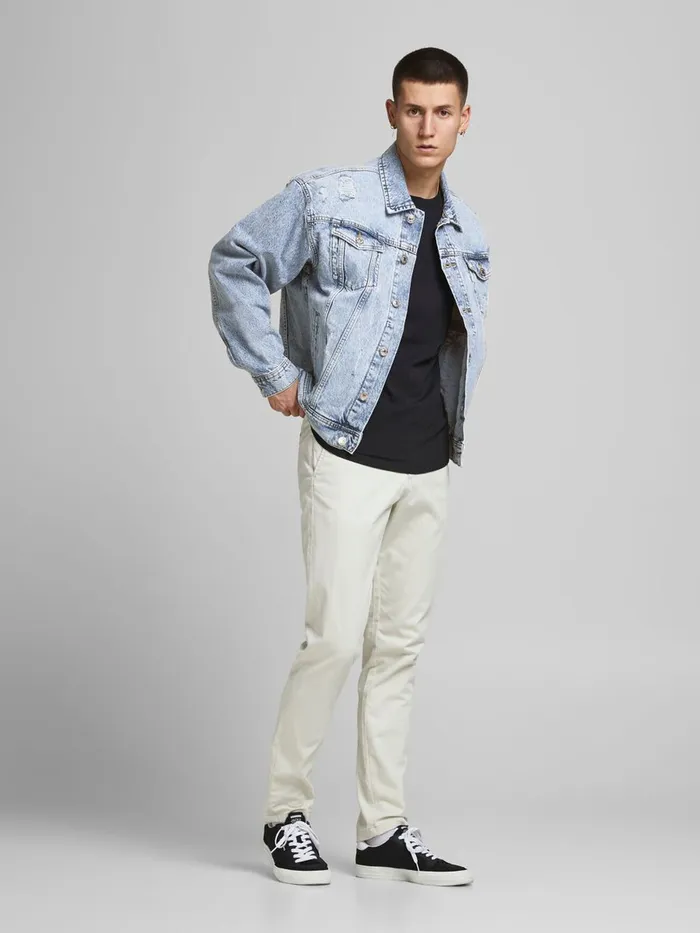 Jackets JACK and JONES Mens OVERSIZED COTTONTWILL DENIM JACKET Blue Blue Denim