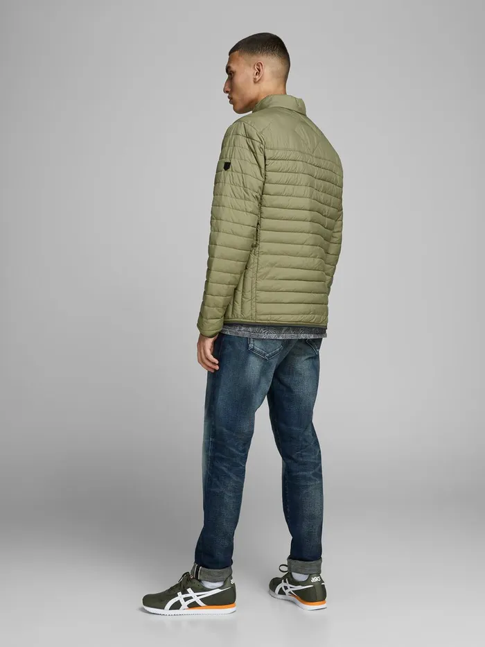 Jackets JACK and JONES Mens PADDED LIGHT JACKET Green Dusky Green