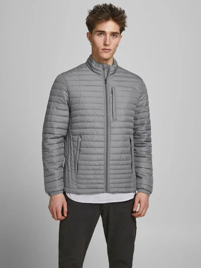 Jackets JACK and JONES Mens PLAIN LIGHTWEIGHT JACKET Grey Sedona Sage