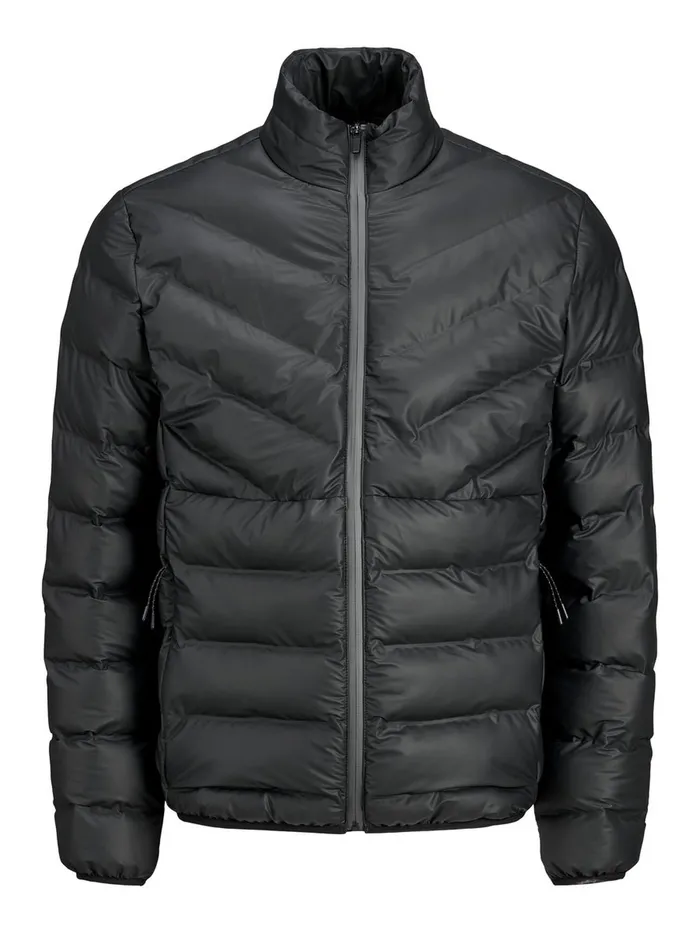 Jackets JACK and JONES Mens PUFFER QUILTED JACKET Black Black