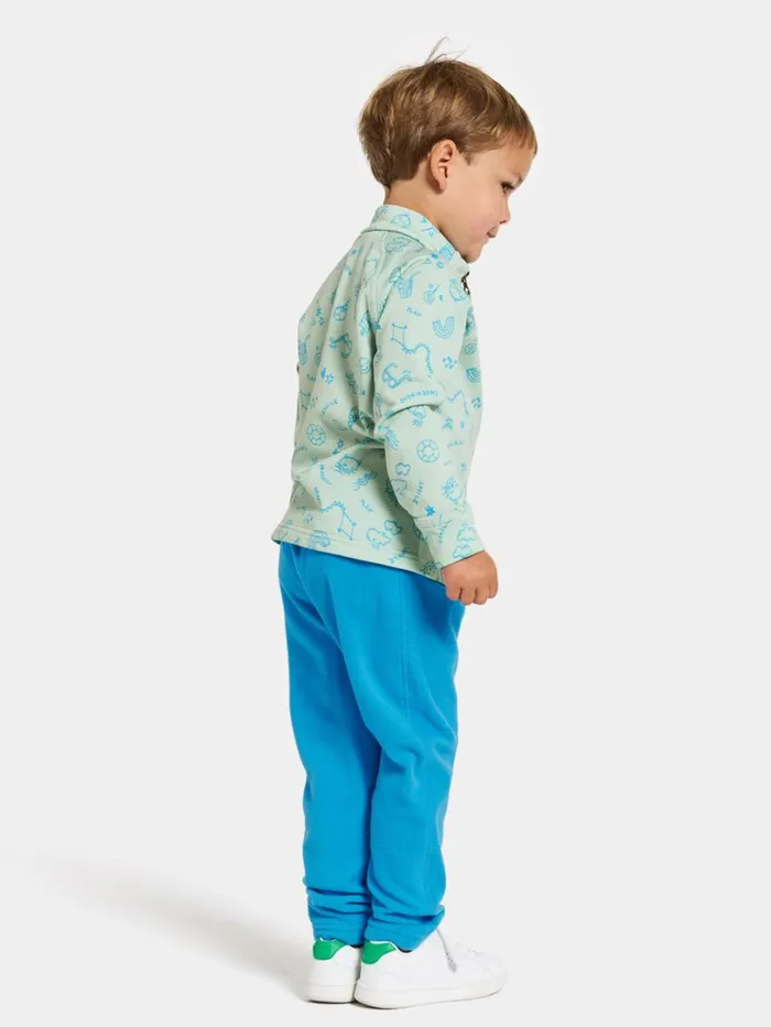 Jadis Printed Kids039 Full Zip Doodle Pale Mint Kids Didriksons Fleece and Midlayers