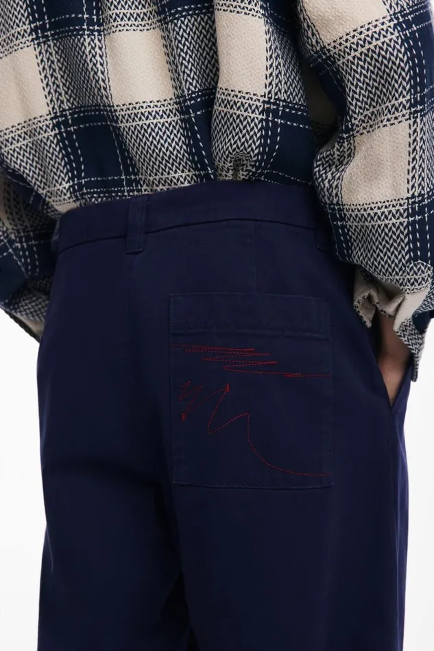 Jeans And Trousers Men Desigual Trousers Blue