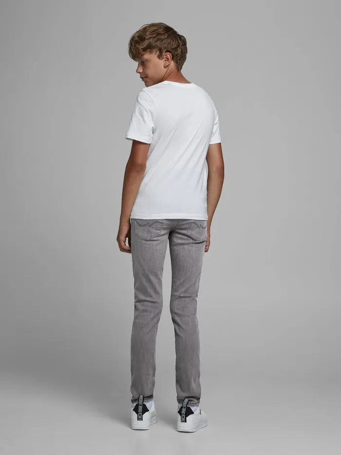 Jeans JACK and JONES Junior BOYS GLENN ORIGINAL SLIM FIT JEANS Grey Grey Denim