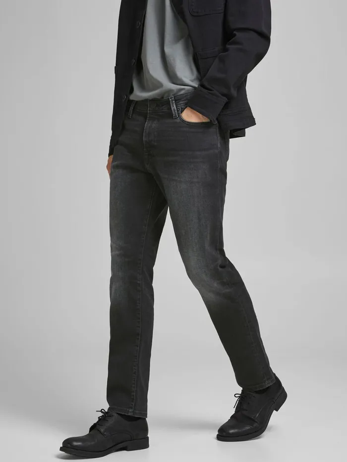 Jeans JACK and JONES Mens CLARK ICON AM 208 REGULAR FIT JEANS Grey Black Denim Jeans JACK and JONES Mens CLARK ICON AM 208 REGULAR FIT JEANS Grey Black Denim