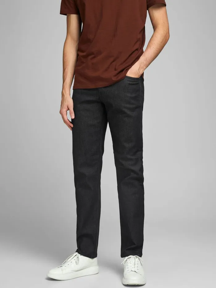 Jeans JACK and JONES Mens CLARK ICON JJ 430 REGULAR FIT JEANS Black Black Denim Jeans JACK and JONES Mens CLARK ICON JJ 430 REGULAR FIT JEANS Black Black Denim