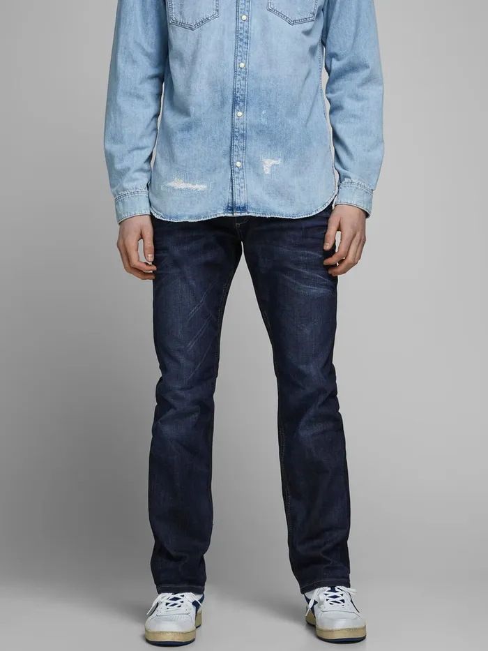 Jeans JACK and JONES Mens CLARK ORIGINAL JOS 318 REGULAR FIT JEANS Blue Blue Denim Jeans JACK and JONES Mens CLARK ORIGINAL JOS 318 REGULAR FIT JEANS Blue Blue Denim