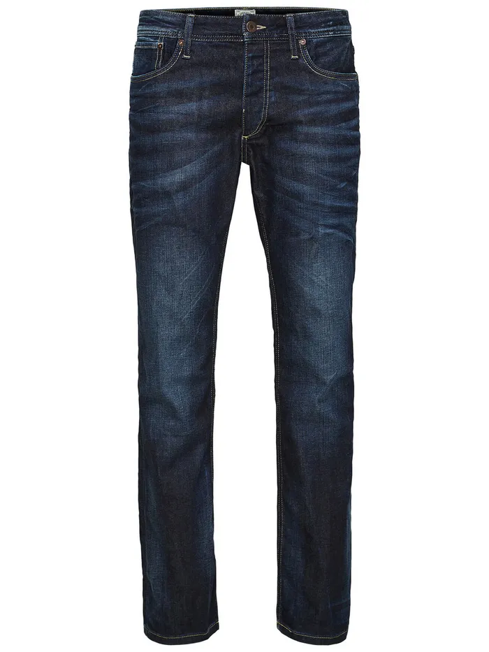 Jeans JACK and JONES Mens CLARK ORIGINAL JOS 318 REGULAR FIT JEANS Blue Blue Denim
