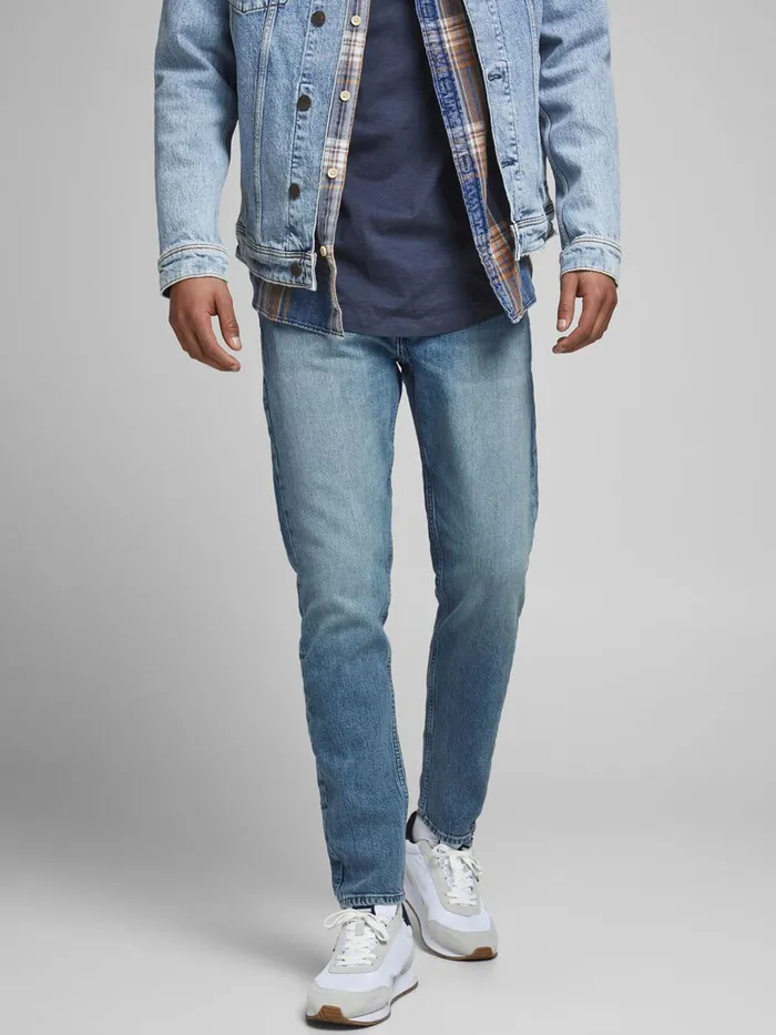 Jeans JACK and JONES Mens FRED ORIGINAL CJ 415 TAPERED FIT JEANS Blue Blue Denim Jeans JACK and JONES Mens FRED ORIGINAL CJ 415 TAPERED FIT JEANS Blue Blue Denim