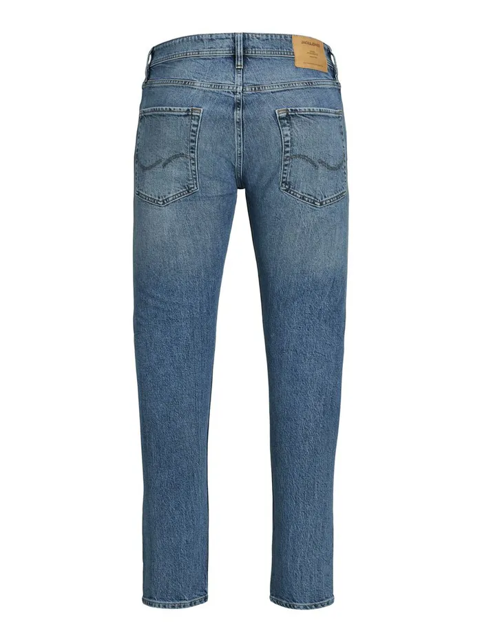 Jeans JACK and JONES Mens FRED ORIGINAL CJ 415 TAPERED FIT JEANS Blue Blue Denim