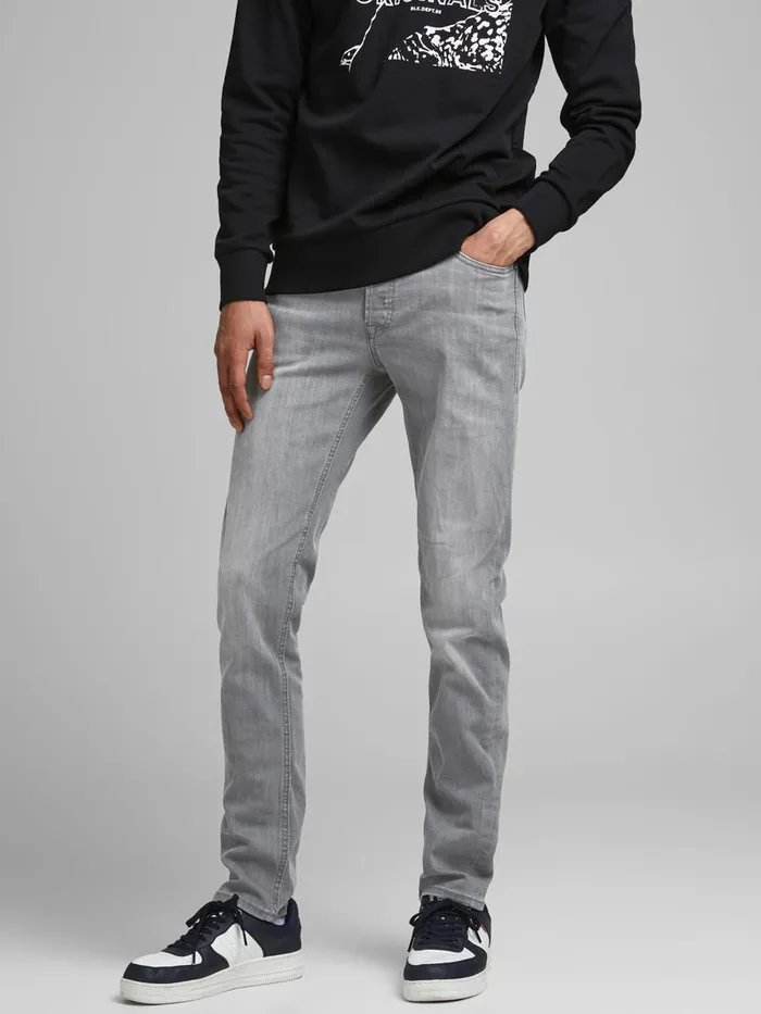 Jeans JACK and JONES Mens GLENN ORIGINAL AM 806 SLIM FIT JEANS Grey Grey Denim Jeans JACK and JONES Mens GLENN ORIGINAL AM 806 SLIM FIT JEANS Grey Grey Denim