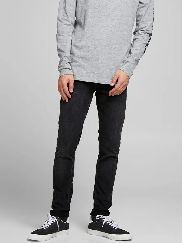 Jeans JACK and JONES Mens LIAM ORIGINAL AM 034 SKINNY FIT JEANS Black Black Denim Jeans JACK and JONES Mens LIAM ORIGINAL AM 034 SKINNY FIT JEANS Black Black Denim