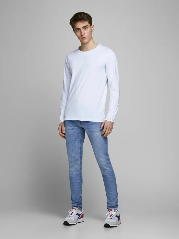 Jeans JACK and JONES Mens LIAM ORIGINAL AM 792 50SPS SKINNY FIT JEANS Blue Blue Denim