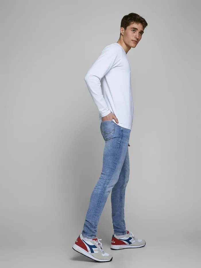 Jeans JACK and JONES Mens LIAM ORIGINAL AM 792 50SPS SKINNY FIT JEANS Blue Blue Denim