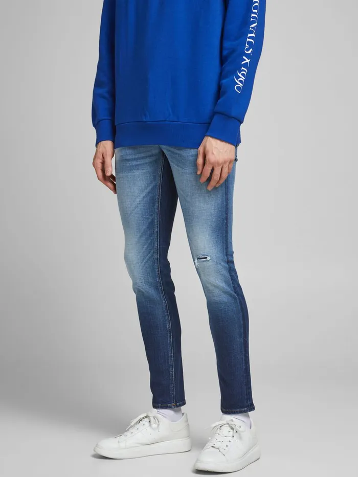 Jeans JACK and JONES Mens LIAM ORIGINAL GE 683 SPS SKINNY FIT JEANS Blue Blue Denim Jeans JACK and JONES Mens LIAM ORIGINAL GE 683 SPS SKINNY FIT JEANS Blue Blue Denim