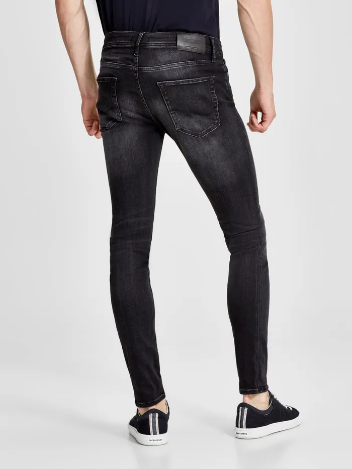 Jeans JACK and JONES Mens LIAM ORIGINAL JOS 685 80SPS SKINNY FIT JEANS Black Black Denim