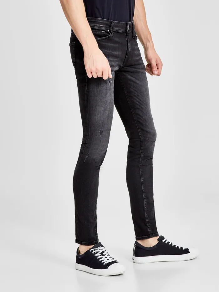 Jeans JACK and JONES Mens LIAM ORIGINAL JOS 685 80SPS SKINNY FIT JEANS Black Black Denim