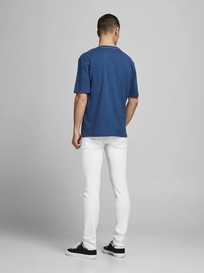 Jeans JACK and JONES Mens LIAM ORIGINAL NA 405 SKINNY FIT JEANS White White