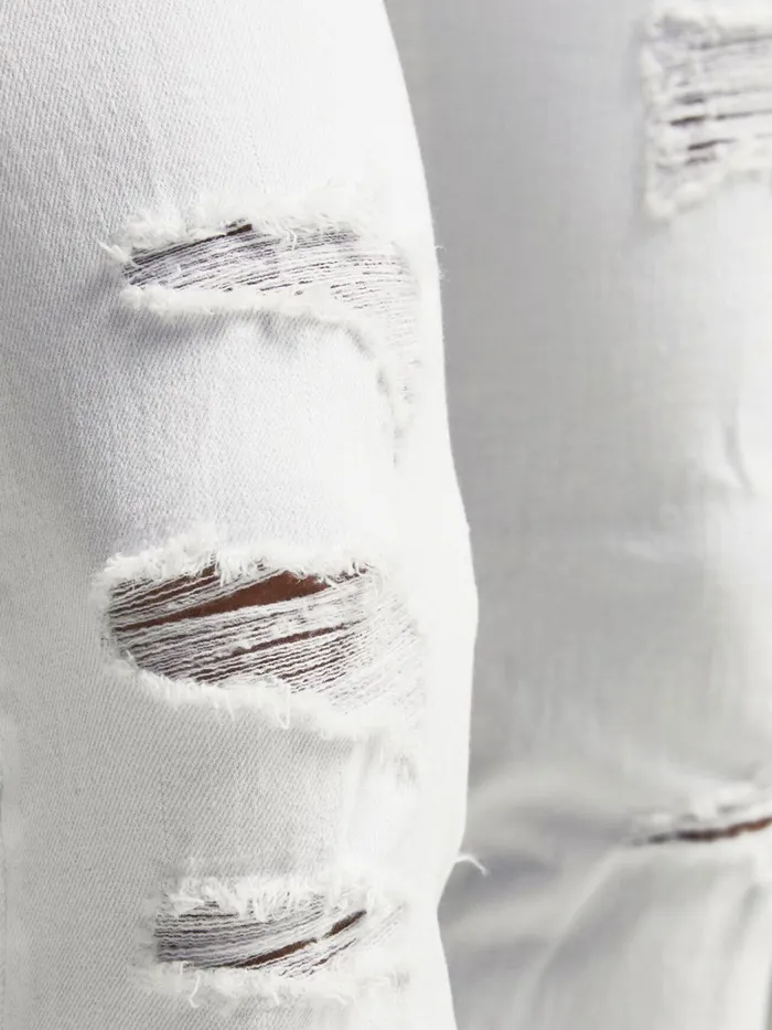 Jeans JACK and JONES Mens LIAM ORIGINAL NA 405 SKINNY FIT JEANS White White
