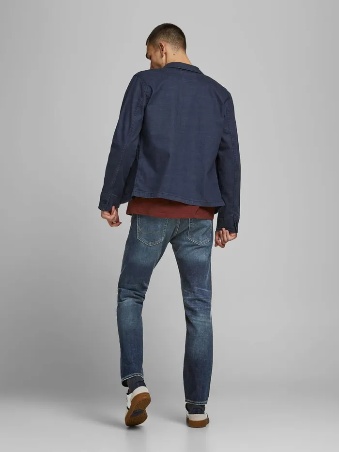 Jeans JACK and JONES Mens MIKE ORIGINAL AM 247 COMFORT FIT JEANS Blue Blue Denim
